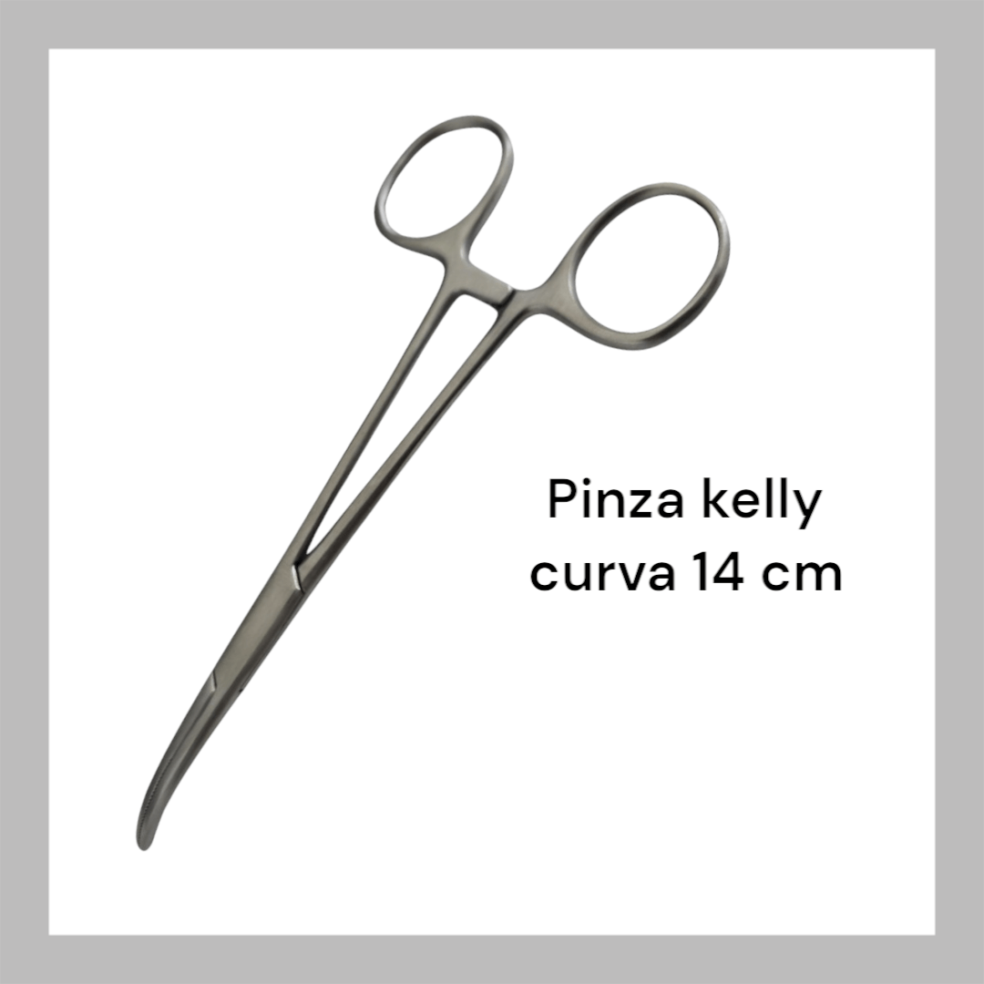 Pinza kelly curva 14 cm
